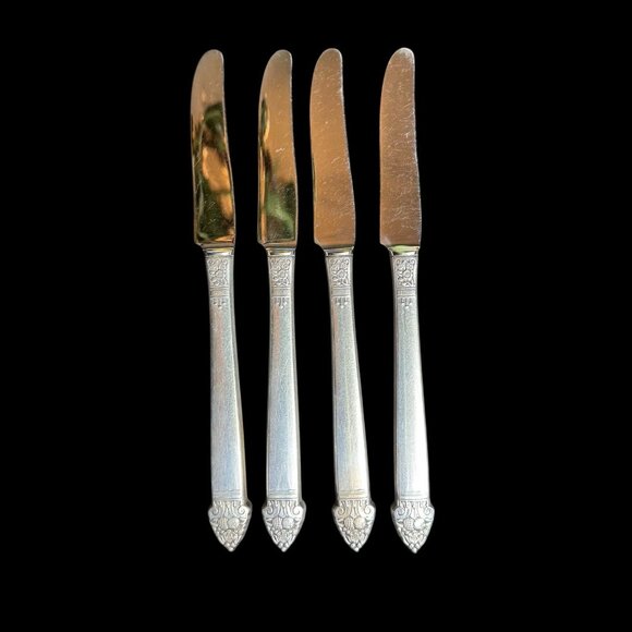 Oneida Silver-plated King Cedric Fruit pattern service for 4 and serving peace's - Picture 5 of 13